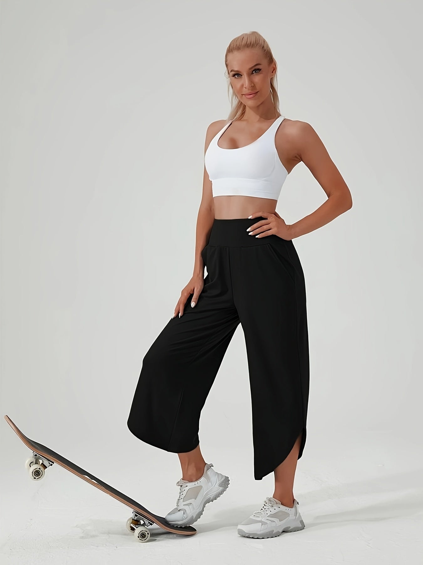 Casual Yoga Wide-Leg Pants
