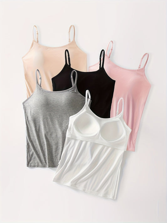 3pcs Built-In Bra Camisoles