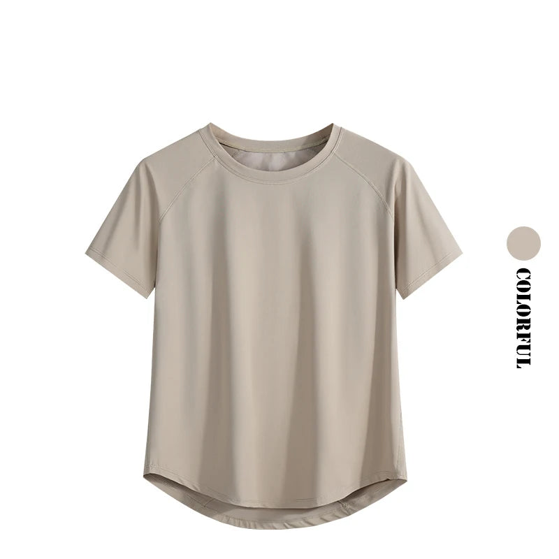 Quick Dry Athletic Tee - Loose Fit Crew Neck