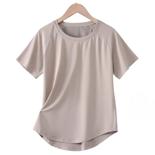 Quick Dry Athletic Tee - Loose Fit Crew Neck