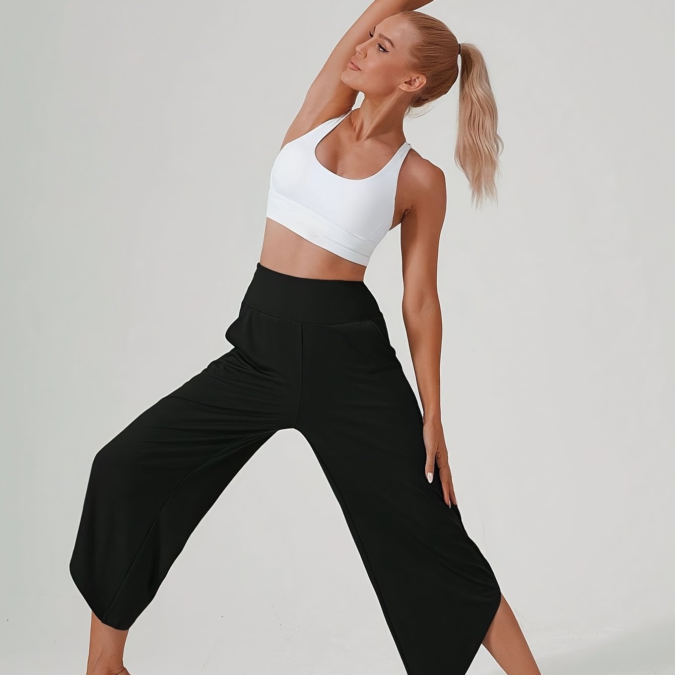 Casual Yoga Wide-Leg Pants