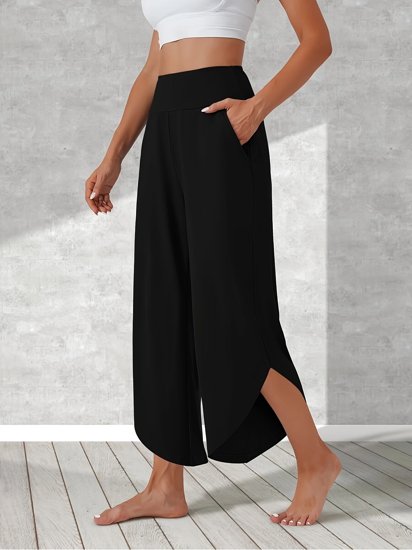 Casual Yoga Wide-Leg Pants