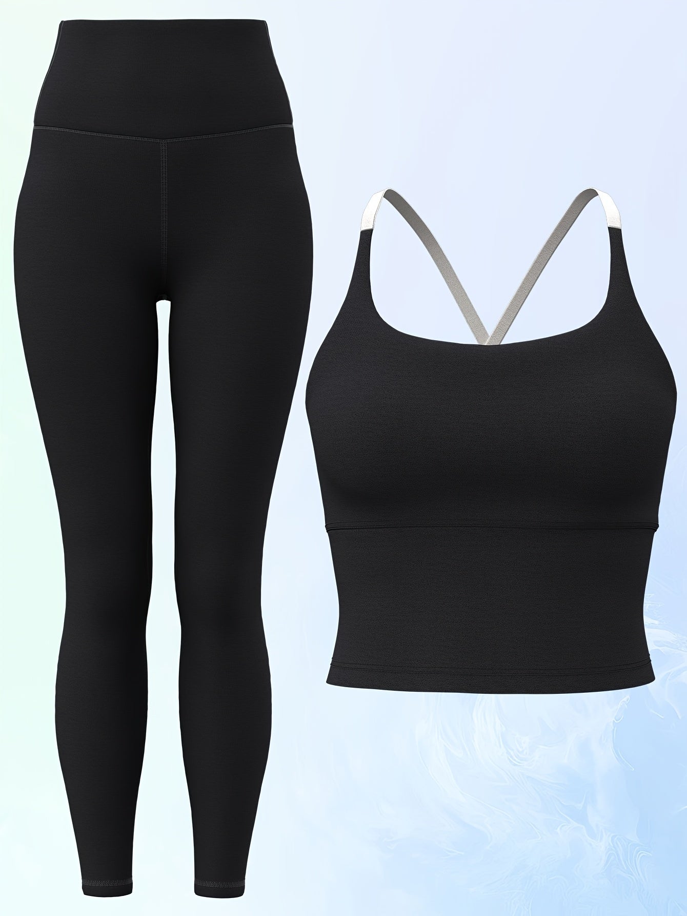 2pcs Set Tank Top with Yoga Pants
