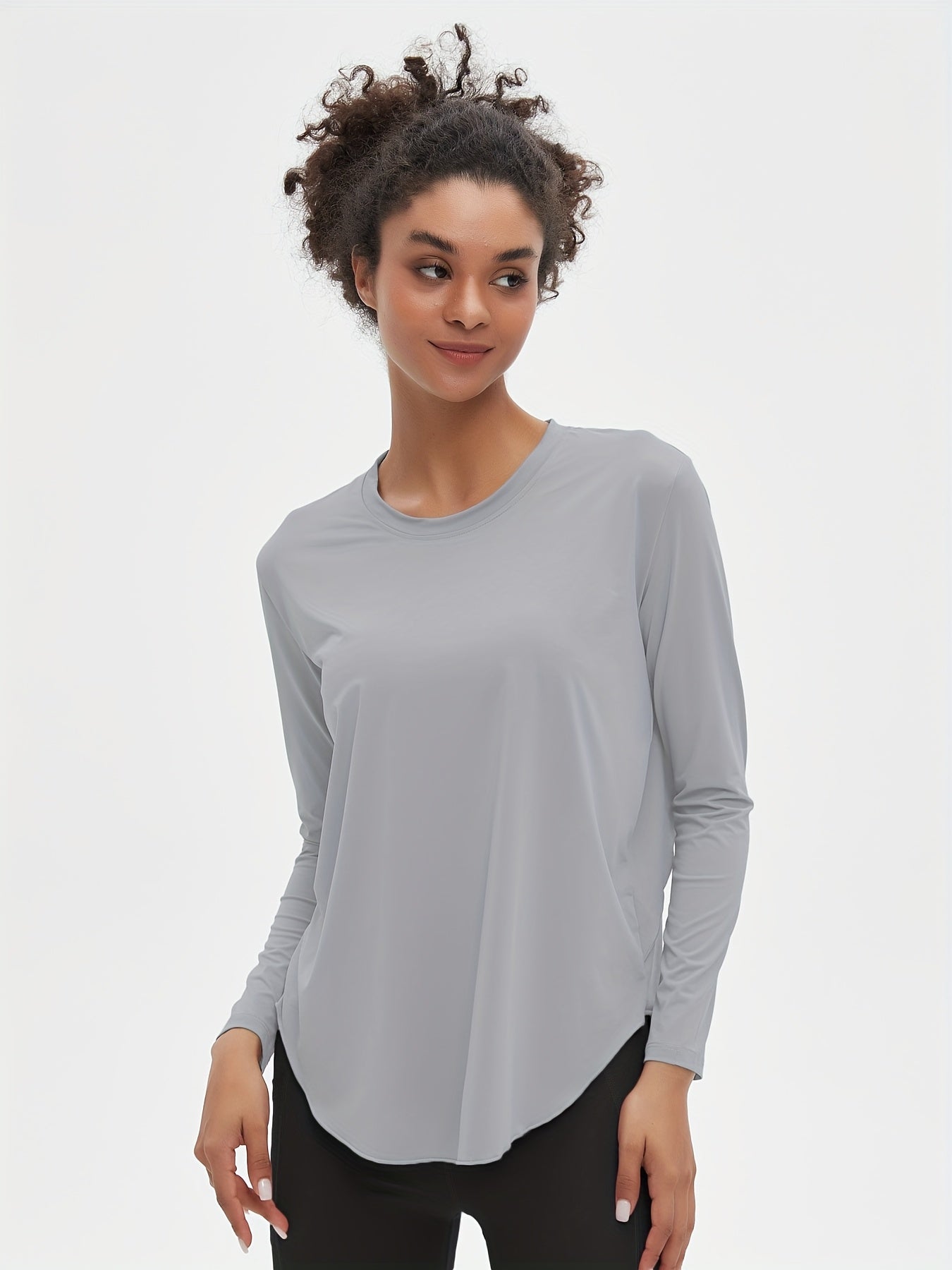 High-Elasticity Ice Sliky Yoga Cover Up