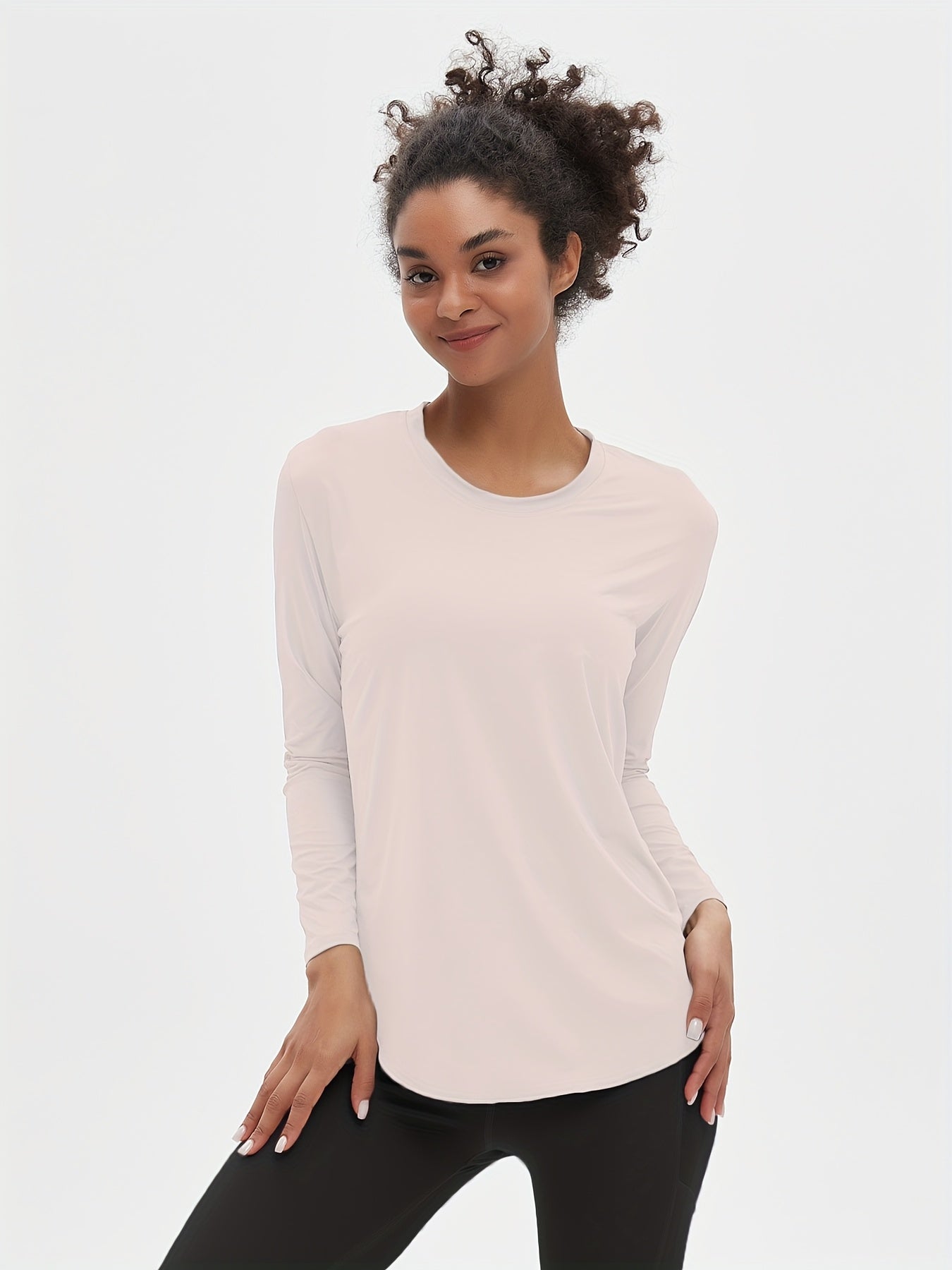 High-Elasticity Ice Sliky Yoga Cover Up