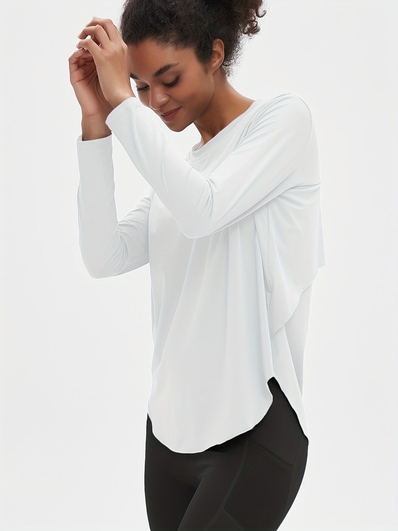 High-Elasticity Ice Sliky Yoga Cover Up
