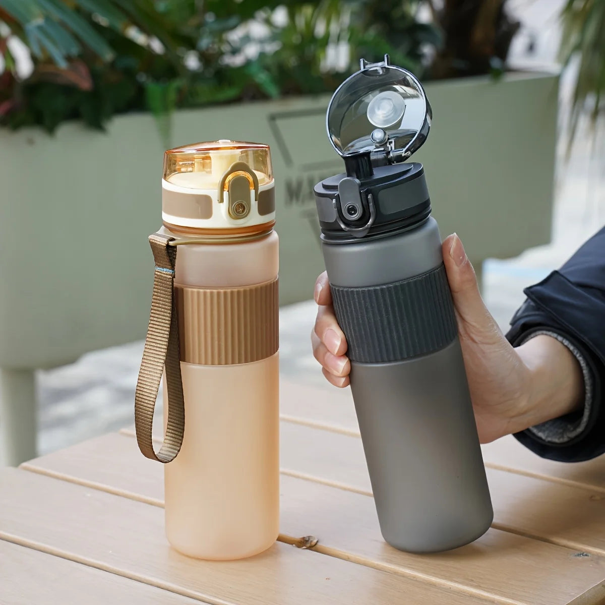 BPA-Free Water Bottle with Strap - 530ml