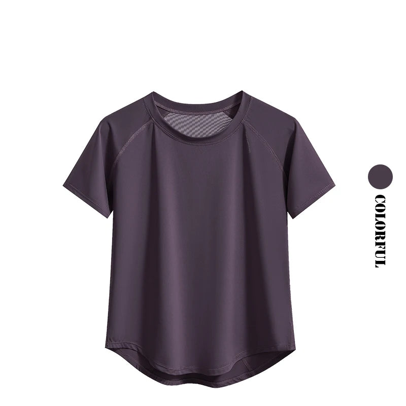 Quick Dry Athletic Tee - Loose Fit Crew Neck