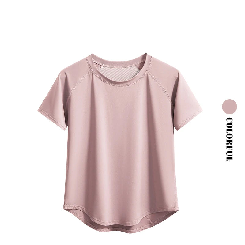 Quick Dry Athletic Tee - Loose Fit Crew Neck