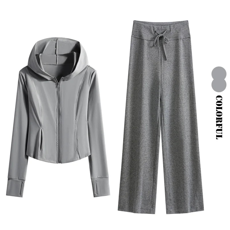Cozy Lounge Set - Hooded Jacket & Jogger Pants