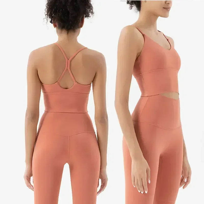 Seamless Workout Set - Buttery Soft Sports Bra & High Waist Leggings