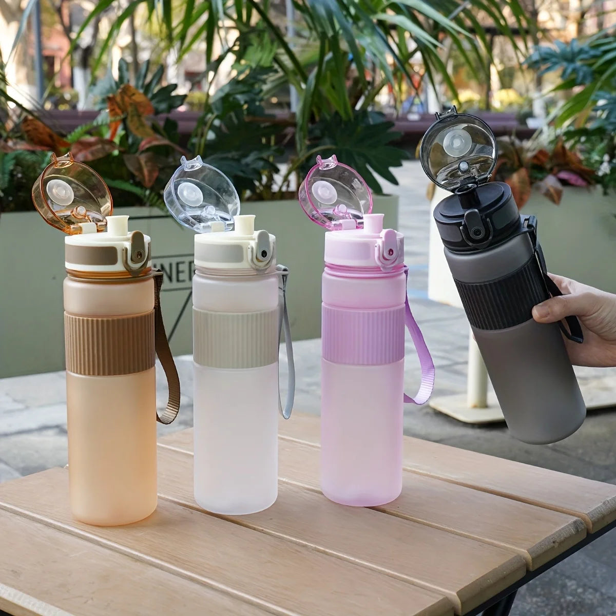 BPA-Free Water Bottle with Strap - 530ml