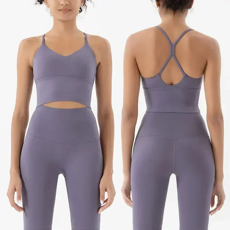Seamless Workout Set - Buttery Soft Sports Bra & High Waist Leggings