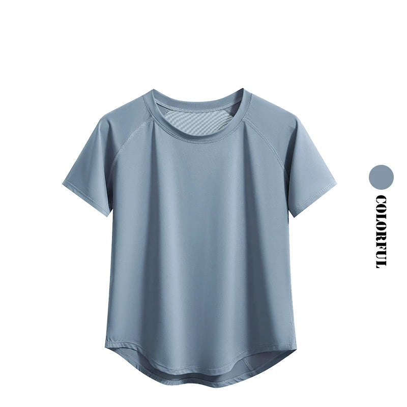 Quick Dry Athletic Tee - Loose Fit Crew Neck