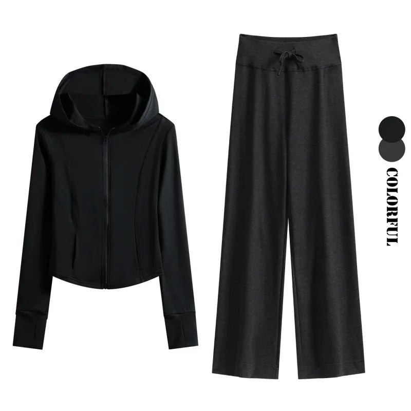 Cozy Lounge Set - Hooded Jacket & Jogger Pants