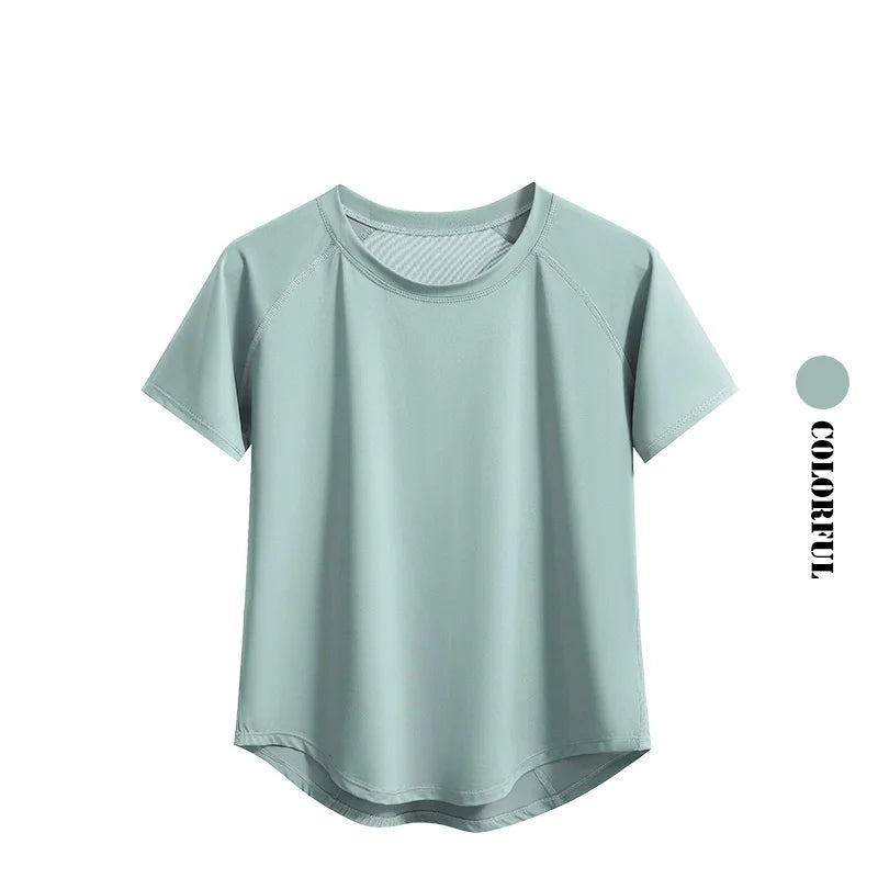 Quick Dry Athletic Tee - Loose Fit Crew Neck