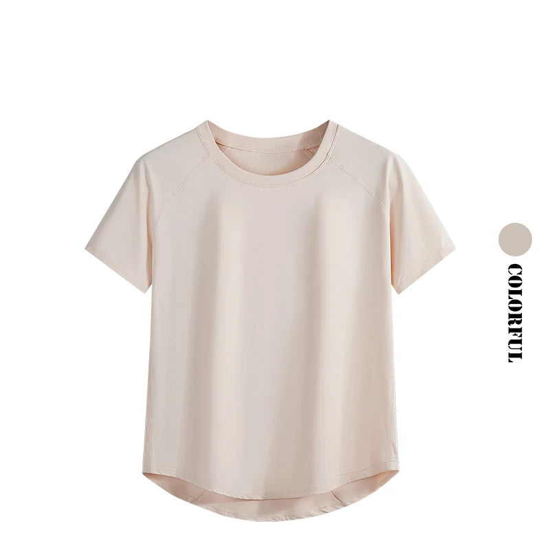 Quick Dry Athletic Tee - Loose Fit Crew Neck