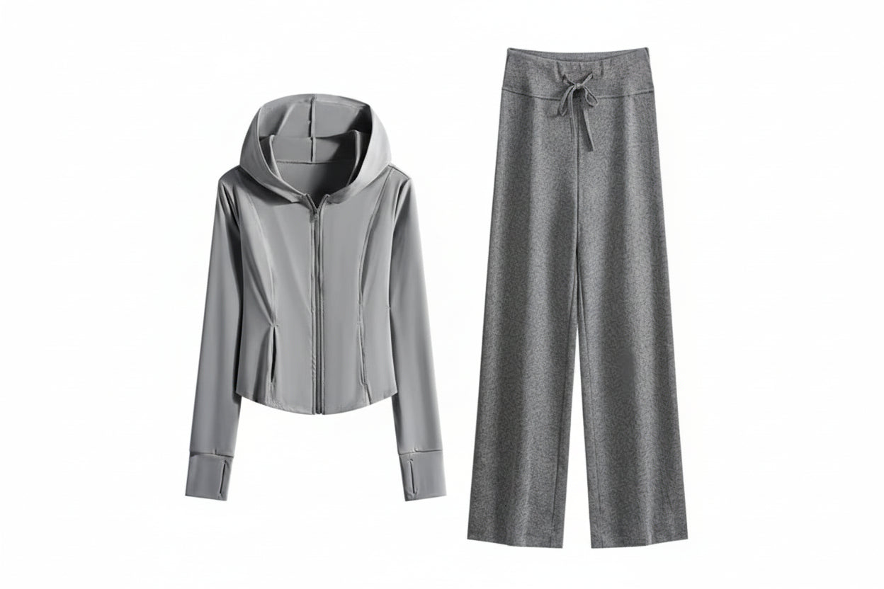 Cozy Lounge Set - Hooded Jacket & Jogger Pants