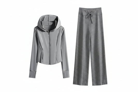 Cozy Lounge Set - Hooded Jacket & Jogger Pants