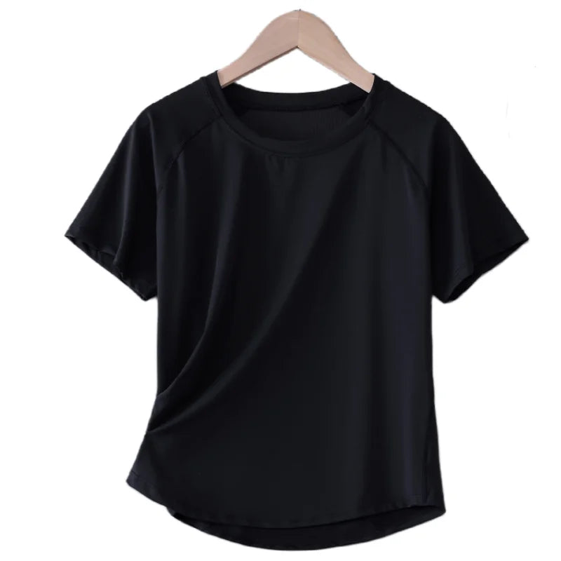 Quick Dry Athletic Tee - Loose Fit Crew Neck