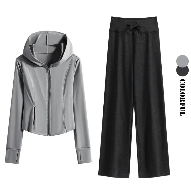 Cozy Lounge Set - Hooded Jacket & Jogger Pants