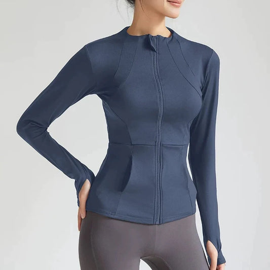 Slim Fit Quick Dry Yoga Fitness Jacket