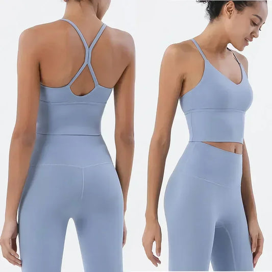 Seamless Workout Set - Buttery Soft Sports Bra & High Waist Leggings