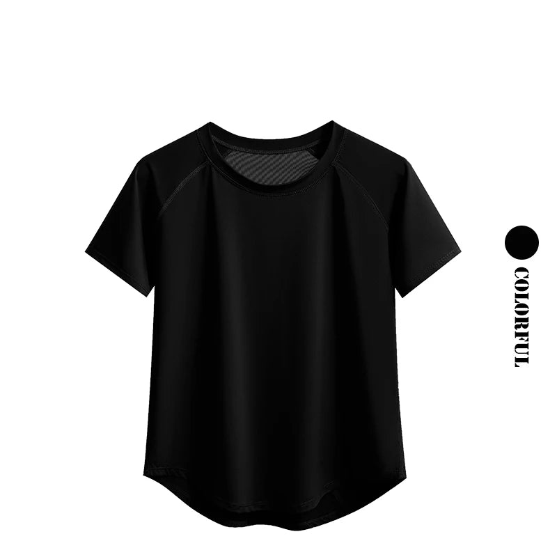 Quick Dry Athletic Tee - Loose Fit Crew Neck