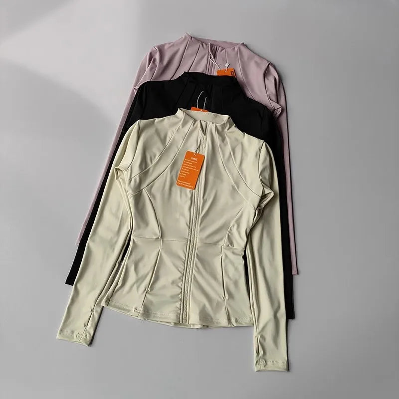 Slim Fit Quick Dry Yoga Fitness Jacket