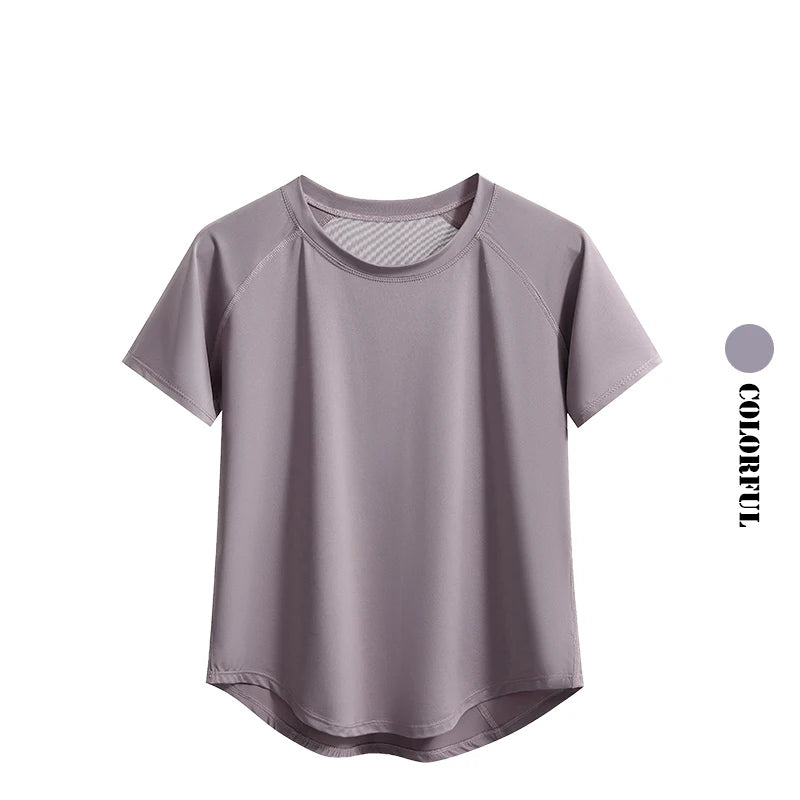 Quick Dry Athletic Tee - Loose Fit Crew Neck