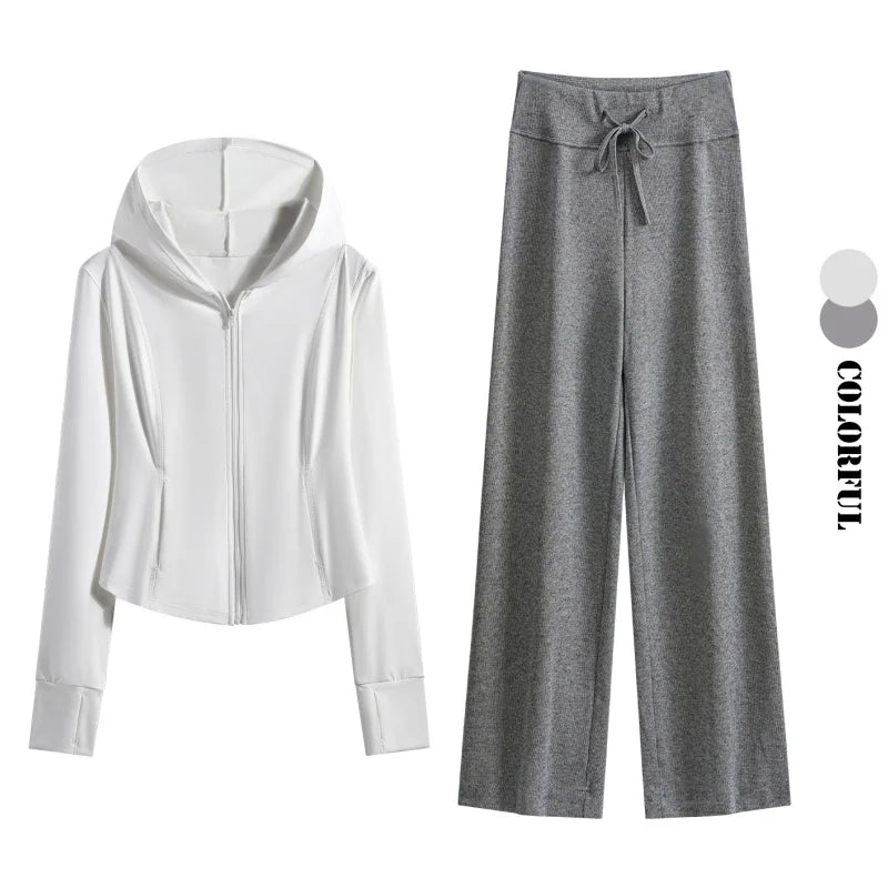 Cozy Lounge Set - Hooded Jacket & Jogger Pants