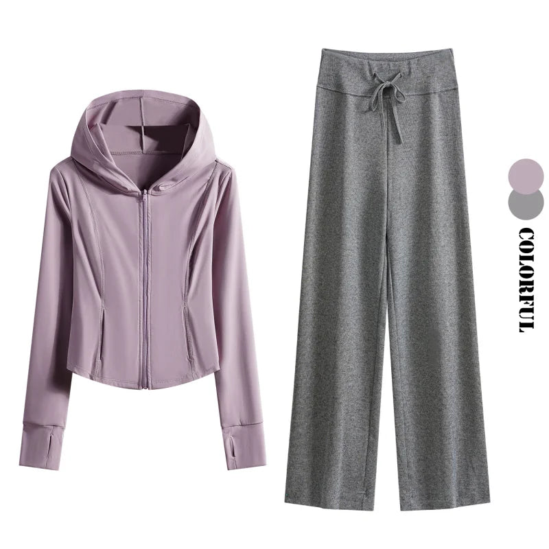 Cozy Lounge Set - Hooded Jacket & Jogger Pants