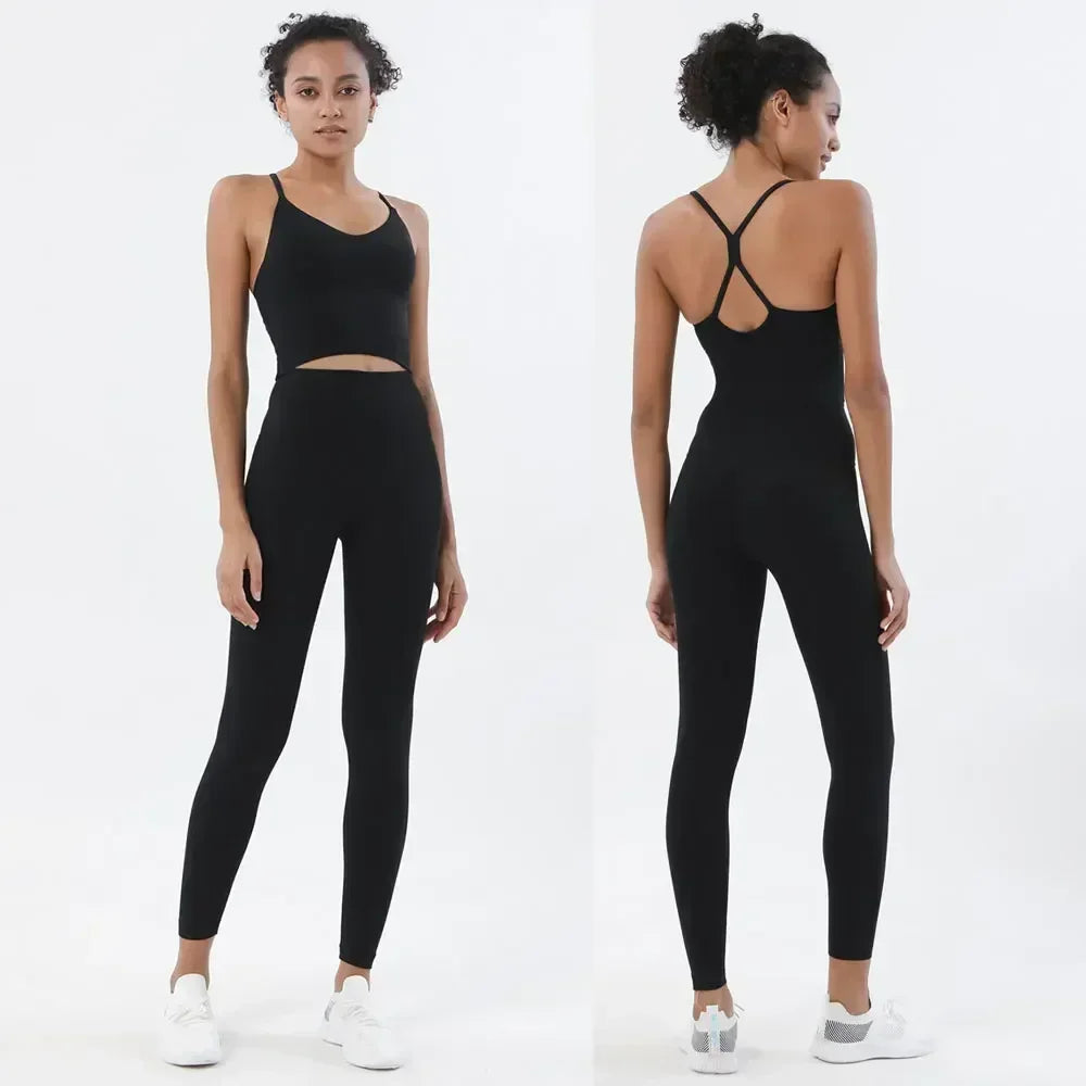 Seamless Workout Set - Buttery Soft Sports Bra & High Waist Leggings