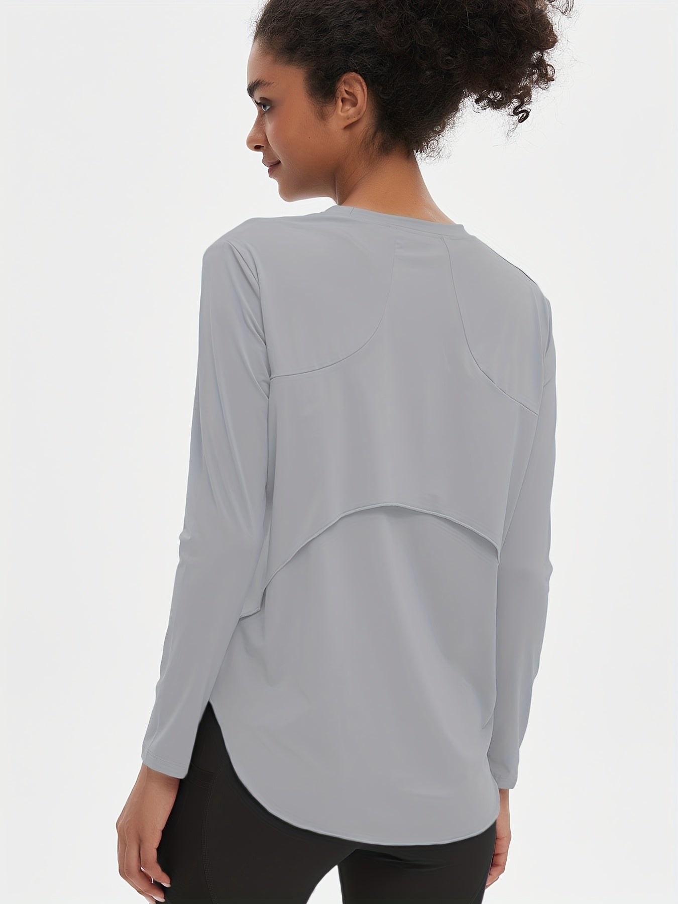 High-Elasticity Ice Sliky Yoga Cover Up