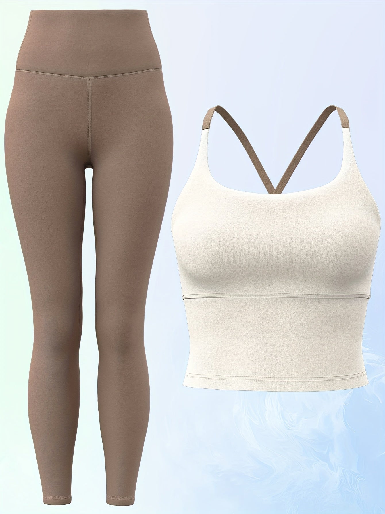 2pcs Set Tank Top with Yoga Pants