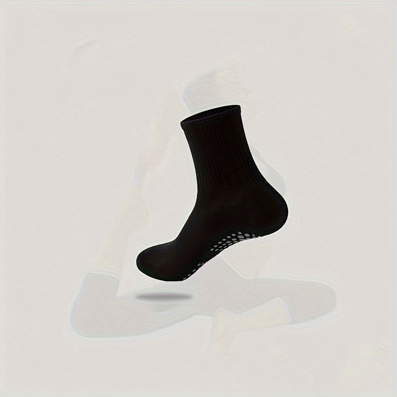 3/5 Pairs Women's Non-Slip Silicone Mid-Calf Yoga Socks
